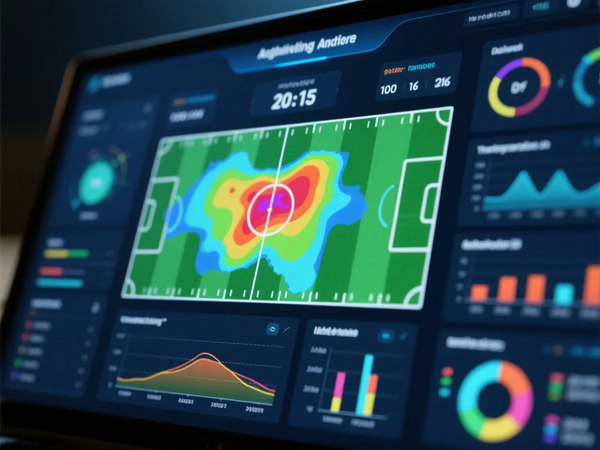 足球即時數據分析面板示意圖