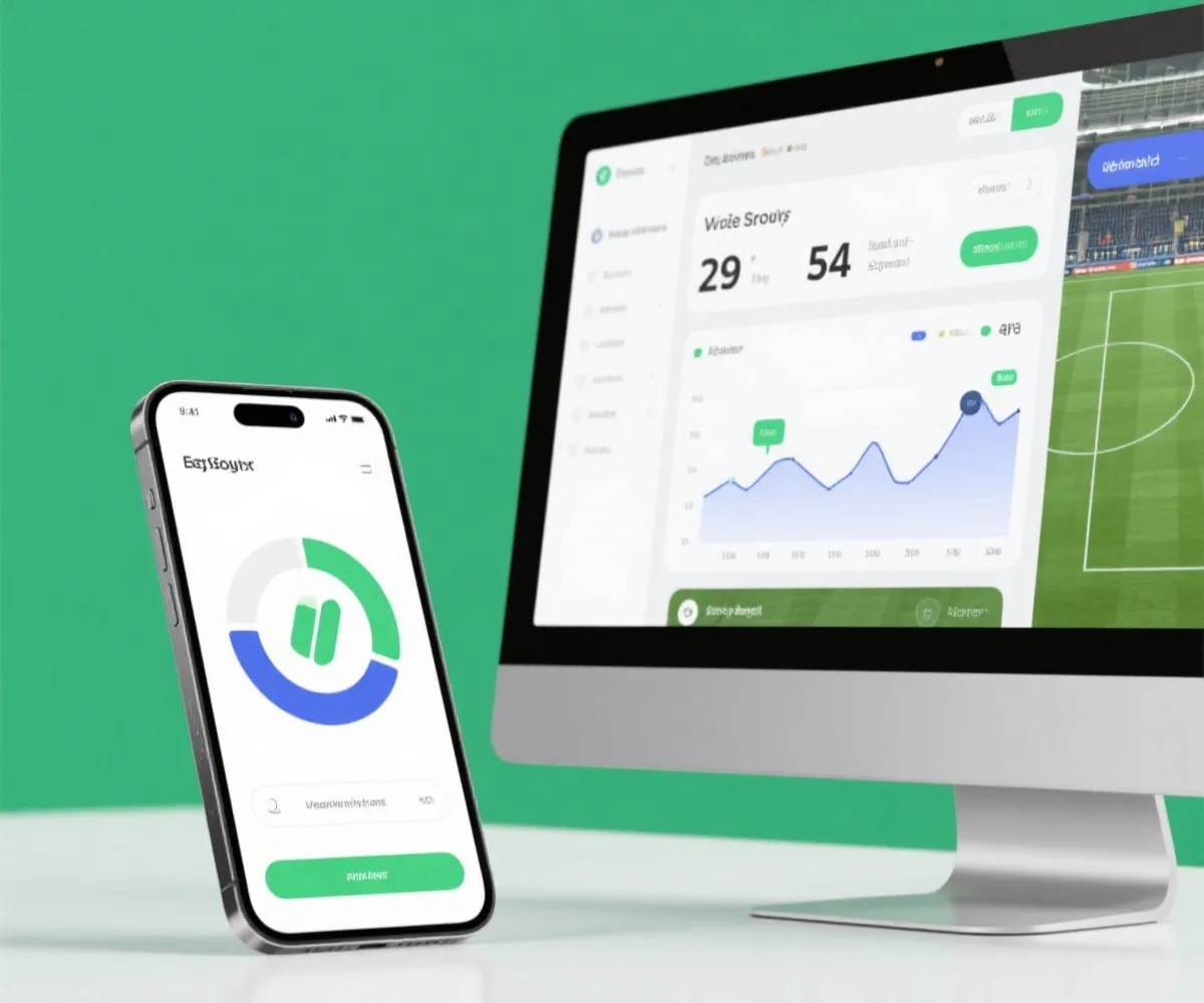 足球比分與動態數據展示示意圖